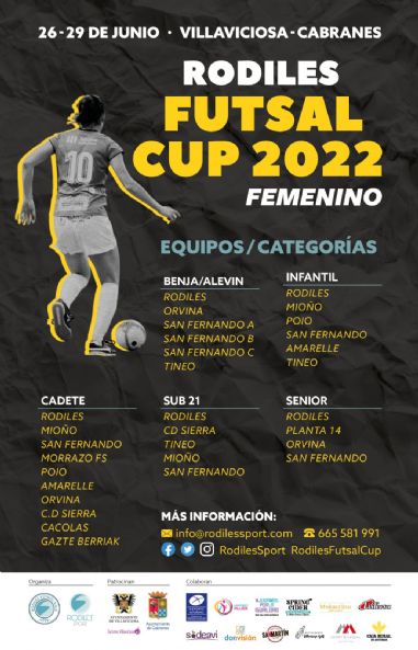 Cartel Torneo Comarca de la Sidra Futsal Cup 2018